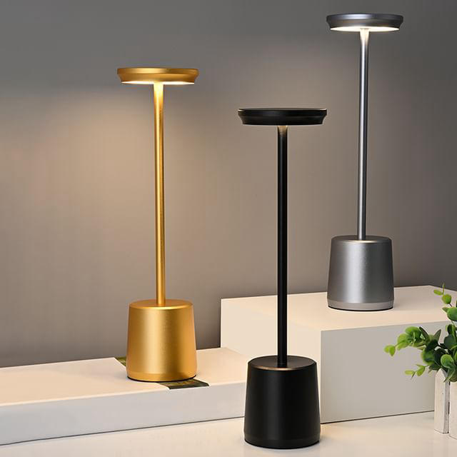 image  1 Appledas - This modern touch battery rechargeable table lamp with a light luxury and minimalist styl