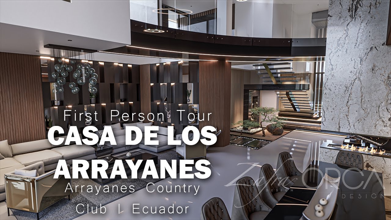 Casa De Los Arrayanes : First Person Tour : Asombrosa Casa En Country : Ecuador : Zafra & Orca
