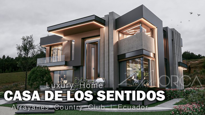 Casa De Los Sentidos : Increíble Casa En Country Club Ecuador : 812 M2 : Zafra + Orca