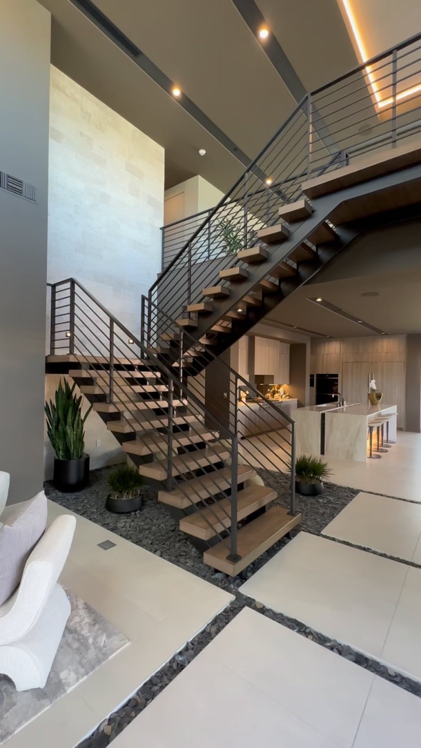 Could a staircase be so elegantly crafted?