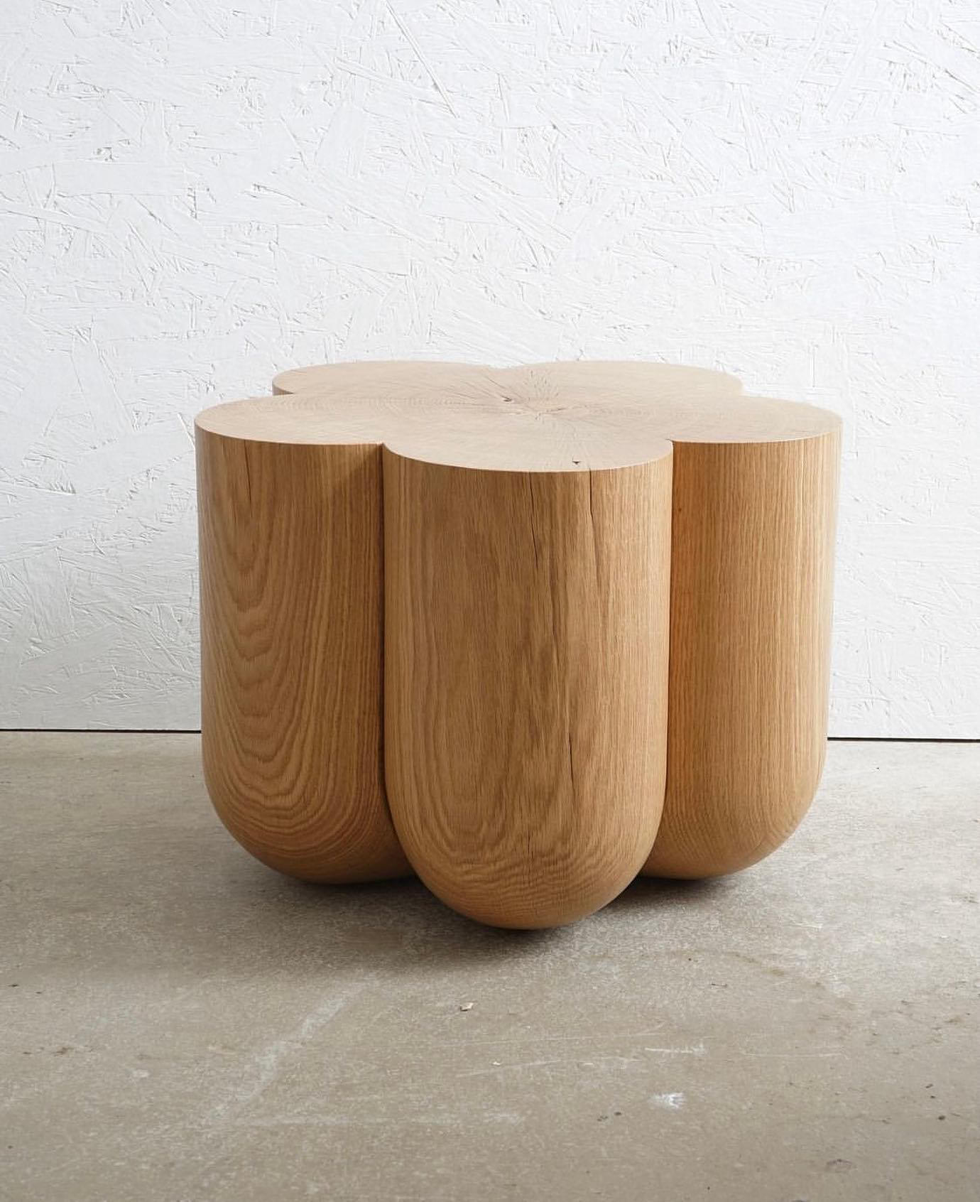 image  1 Product.Only - Clover Table with round bottom-solid white oak designed by #kierankinsella⁣•⁣•⁣•#Prod