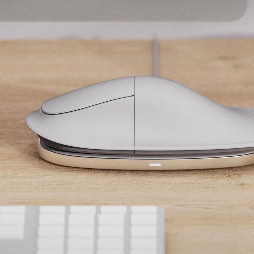 RenderShot - The Magic Mushroom Mouse elongates the wrist support, which offers a solution that no o